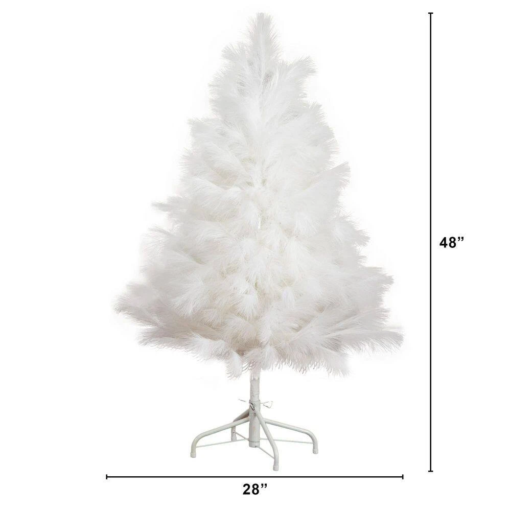 4 Ft. Artificial White Pampas Grass Christmas Tree 4 4 Ft. Artificial White Pampas Grass Christmas Tree - Image 2