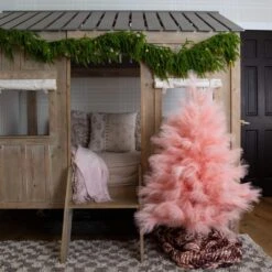 4 Ft. Artificial Pink Pampas Grass Christmas Tree 15 4 Ft. Artificial Pink Pampas Grass Christmas Tree -Christmas Gift Shop nearly natural unlit christmas trees t5211 31 1000