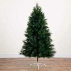 6 Ft. Unlit Green Pampas Grass Artificial Christmas Tree -Christmas Gift Shop nearly natural unlit christmas trees t5214 44 1000