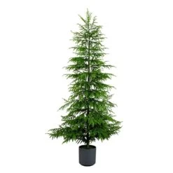 8 Ft. Artificial Real Touch Norfolk Island Pine Christmas Tree With Natural Look