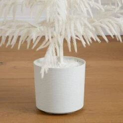 4 Ft. Artificial Real Touch White Norfolk Island Pine Christmas Tree With Natural Look 11 4 Ft. Artificial Real Touch White Norfolk Island Pine Christmas Tree With Natural Look -Christmas Gift Shop nearly natural unlit christmas trees t5374 1f 1000