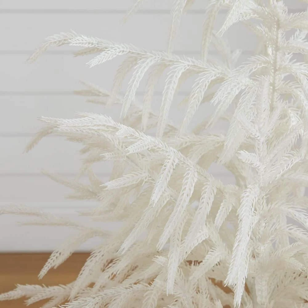 4 Ft. Artificial Real Touch White Norfolk Island Pine Christmas Tree With Natural Look 5 4 Ft. Artificial Real Touch White Norfolk Island Pine Christmas Tree With Natural Look - Image 3