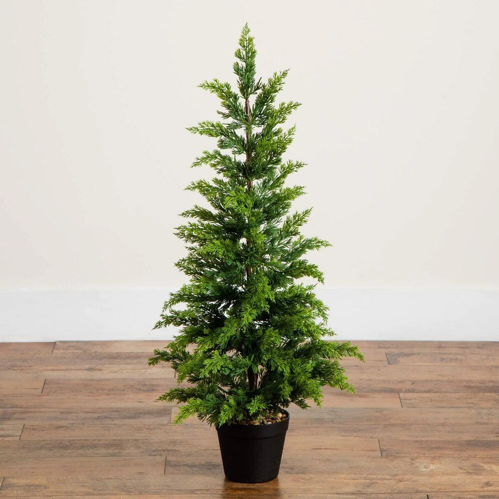 3 Ft. Artificial Cypress Topiary Christmas Tree 7 3 Ft. Artificial Cypress Topiary Christmas Tree - Image 5