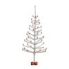 4 Ft. Artificial Retro Silver Tinsel Christmas Tree With 50-Red Mini Ornament Balls And Wooden Base 2 4 Ft. Artificial Retro Silver Tinsel Christmas Tree With 50-Red Mini Ornament Balls And Wooden Base -Christmas Gift Shop nearly natural unlit christmas trees t5402 64 1000